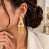 Triangle tassel Earrings