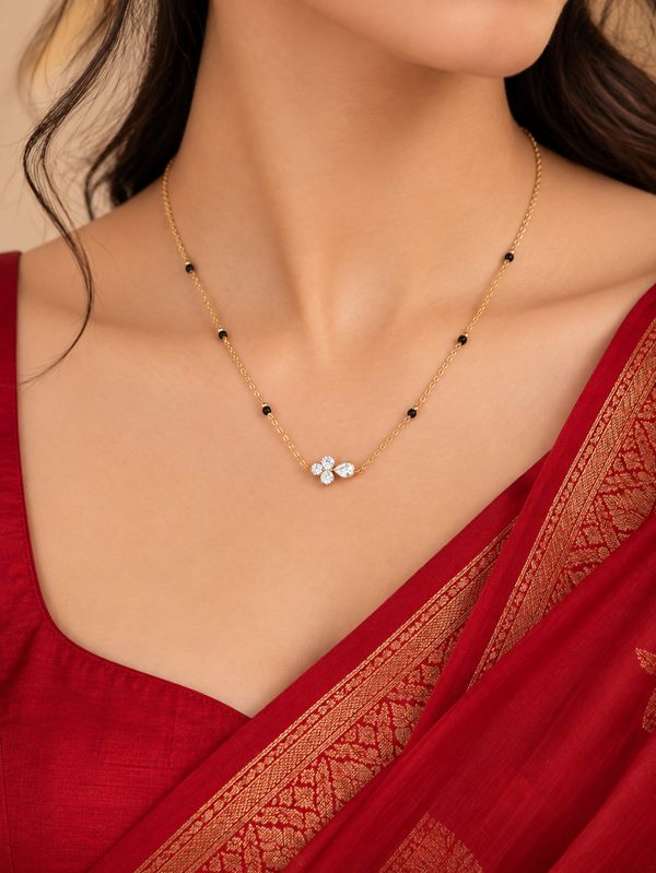 Aarna Crystal Bloom Mangalsutra
