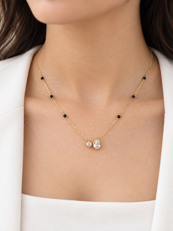 Naira Twin Teardrop Mangalsutra