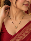 Ishika Bow Black Bead Mangalsutra