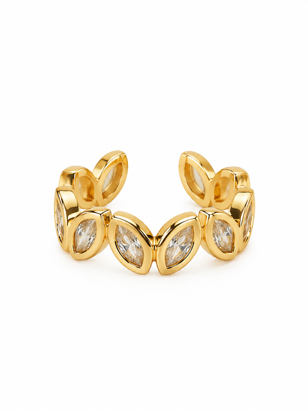 Open Leaf Ear Cuff