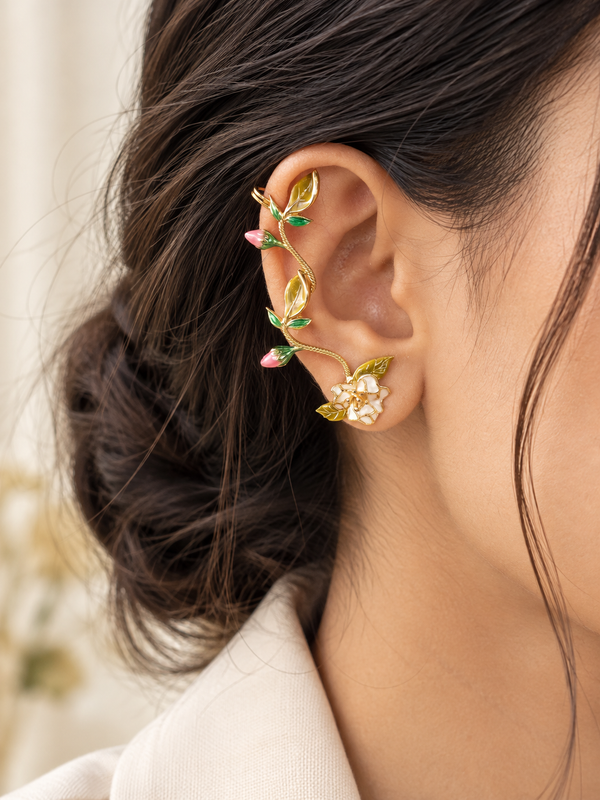 Rose Vine Ear Cuff