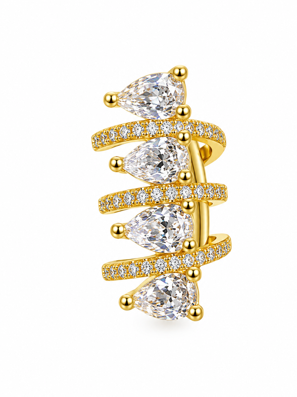 Spiral Drop Ear Cuff