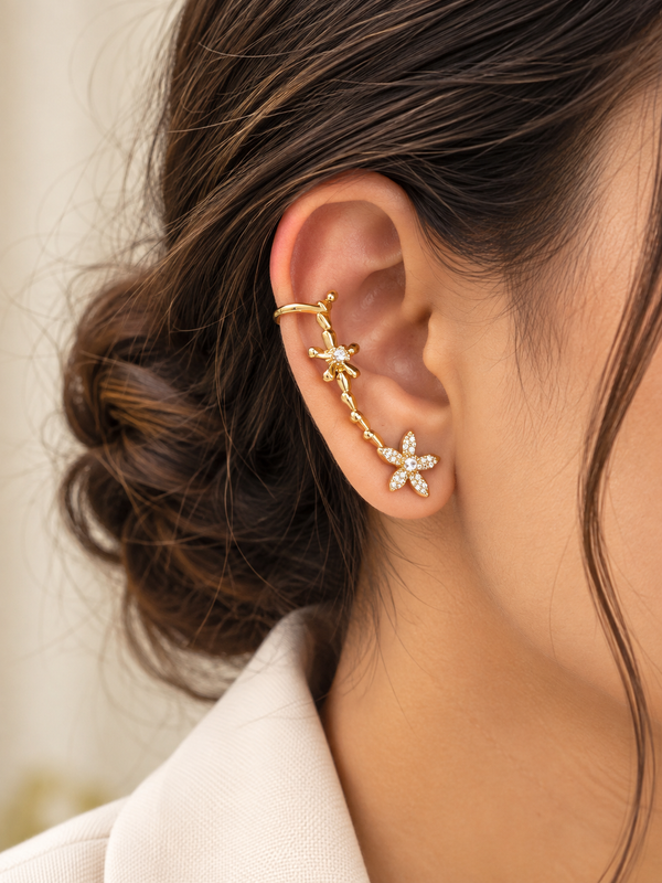 Blossom Branch Ear Cuff