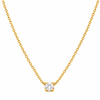 Single White Stone Necklace