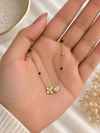 Anvi Minimal Floral Teardrop Mangalsutra