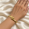 Serene Twist Gold Kada
