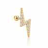 Lightning Bolt Ball Back Stud
