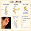Crystal Floral Vine Ball Back Stud