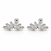 Marquise Leaf Ball Back Stud