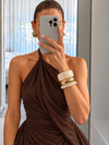 Mocha Swirl Resin Bangle Set