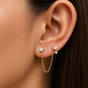 Dainty Link Earrings Set