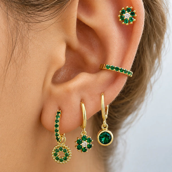 Emerald Royale Ear Stack - Mismatch