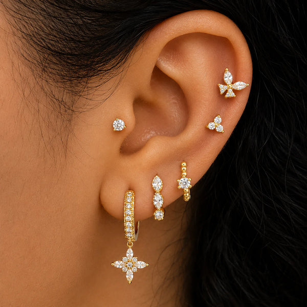 Luna Petal Ear Stack - Mismatch