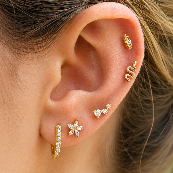 Serpent Bloom Ear Stack - Mismatch