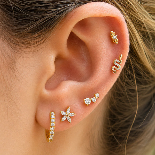 Serpent Bloom Ear Stack - Mismatch
