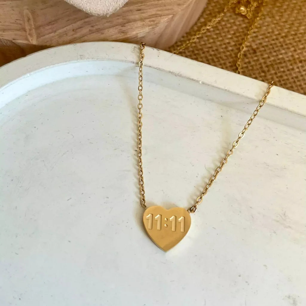 Heart 11:11  Necklace