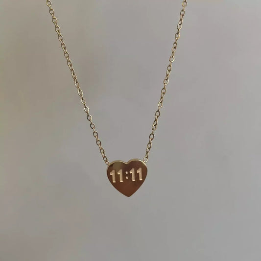 Heart 11:11  Necklace