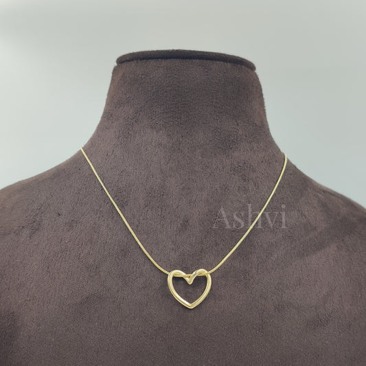 Minimal Heart Necklace