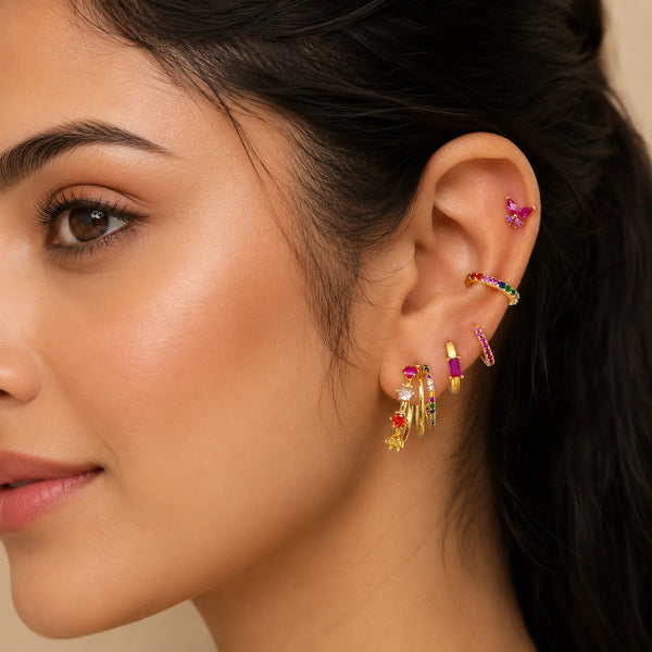 Prism Bloom Ear Stack - Mismatch