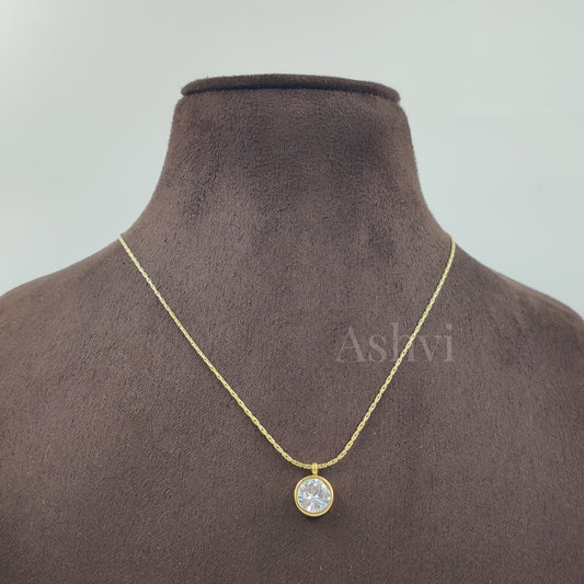 Round Diamond Necklace