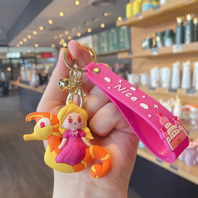 Cartoon Sweet Princess 3D keychain