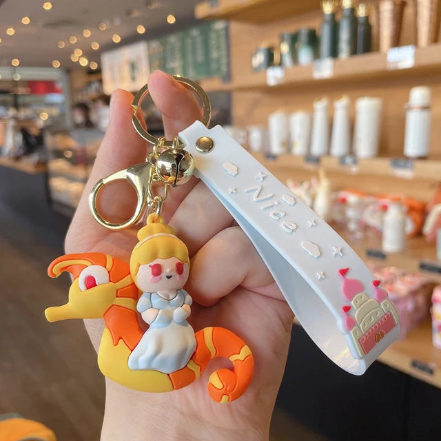 Cartoon Sweet Princess 3D keychain