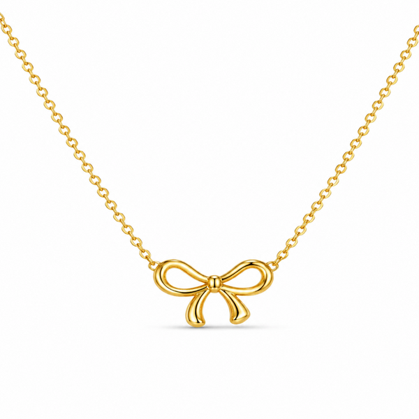 Spark bow Necklace