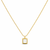 Square mother pearl Necklace
