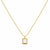 Square mother pearl Necklace