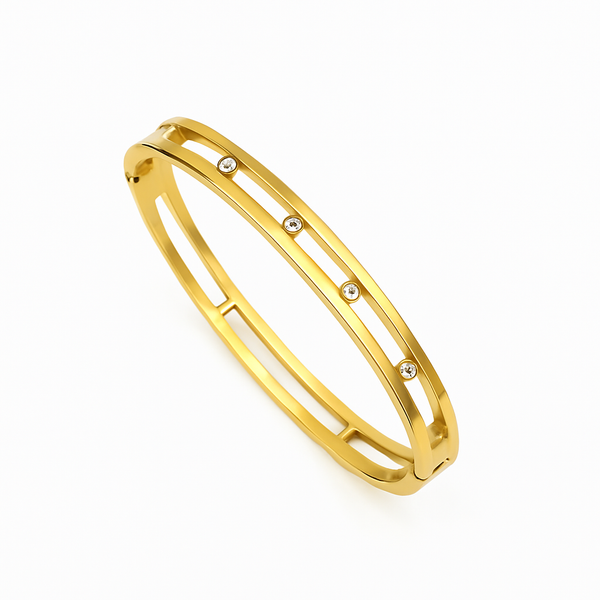 Double line Diamond Kada