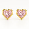 Emerald heart beats earrings