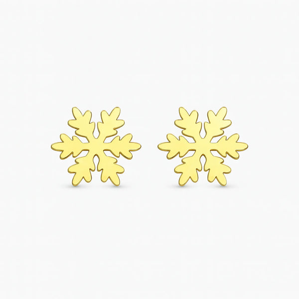 Golden frost bites earrings
