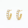 Mini glam hoops earrings