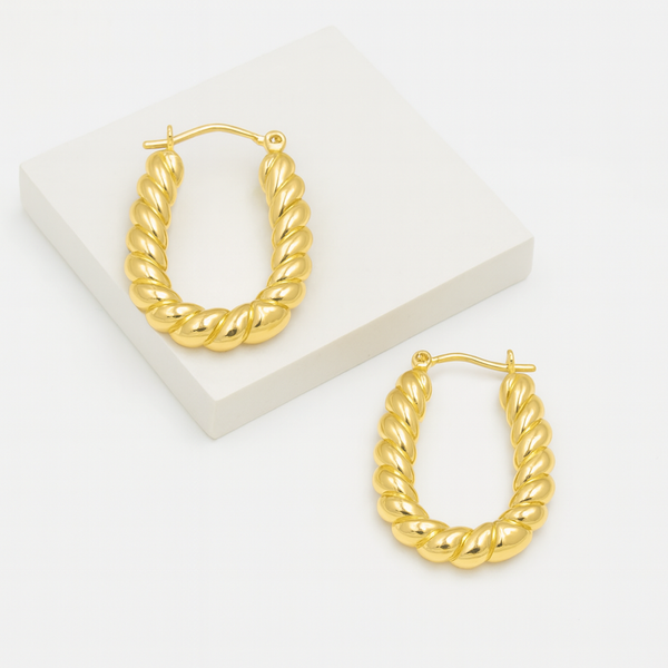 Rope TwistHoops Earrings