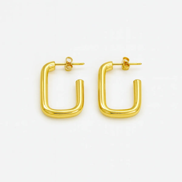 Square Edge hoops Earrings