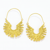 Sun Large Hoops Earrings
