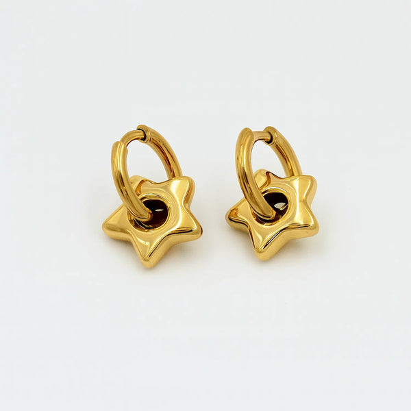 Twinkle Star Hoops