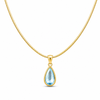 Water Drop Clear Pendant Necklace