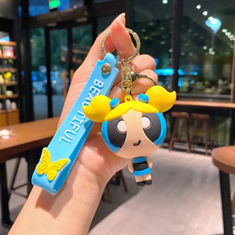 Power puff 3d keychain