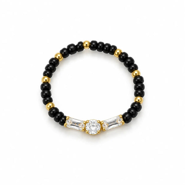 Aaranya Baguette Trio Mangalsutra Ring