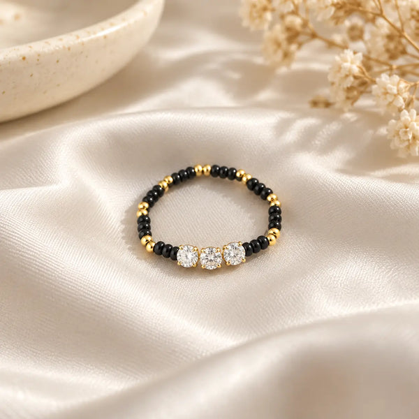 Anaya Round Trio Mangalsutra Ring