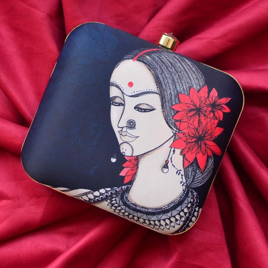 Dulhan Print Clutch