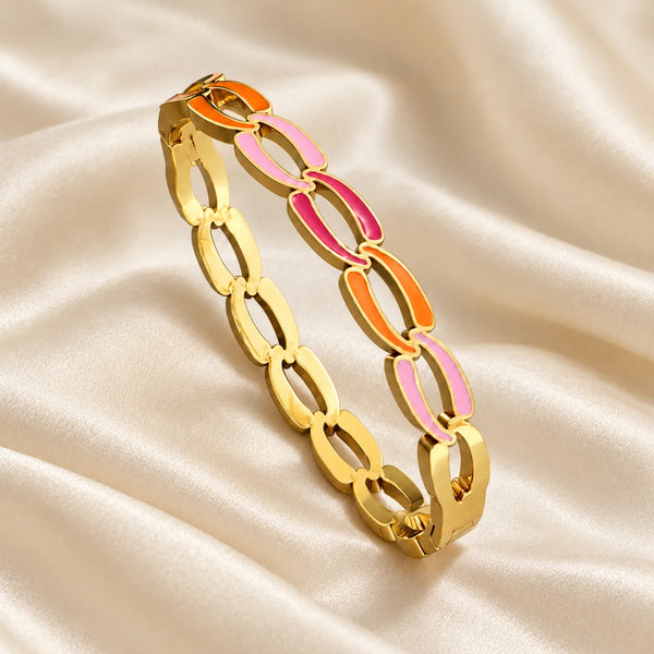 Candy Pop Enamel Gold Kada