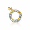 Celina Crystal Circle Ball Back Stud