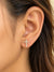 Crystal Cross Ball Back Stud