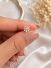 Crystal Snowflake Ball Back Stud