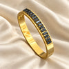 Onyx Baguette Crystal Kada