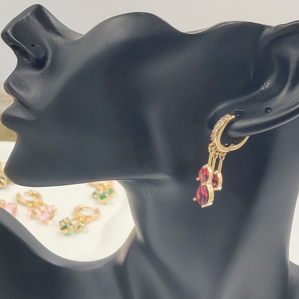 Tear Drop crystal dangling Earrings