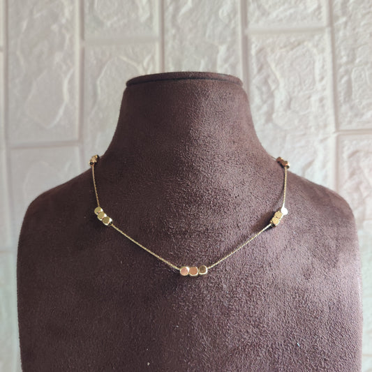 Gold Cube Necklace